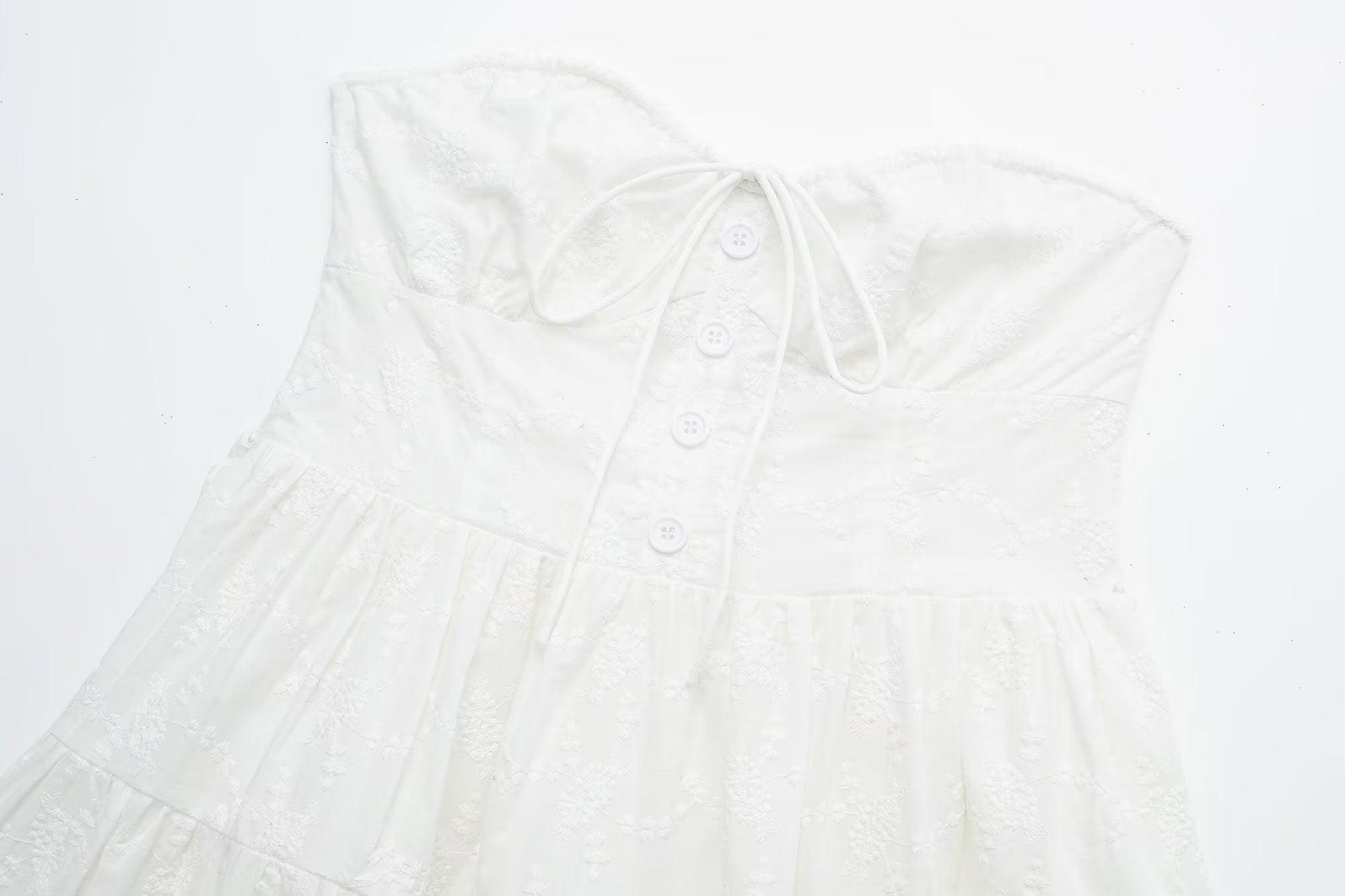 SUMMER WHITE DRESS - PRIBO