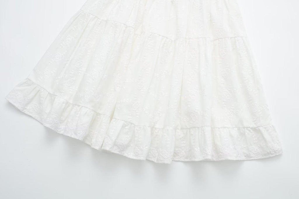 SUMMER WHITE DRESS - PRIBO