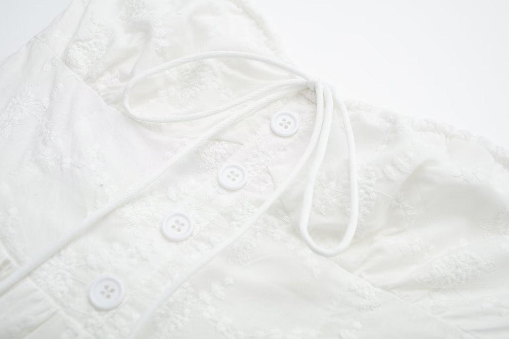 SUMMER WHITE DRESS - PRIBO