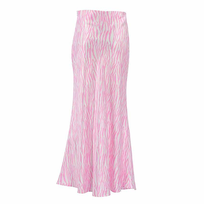 ZEBRA PINK MAXI SKIRT - PRIBO