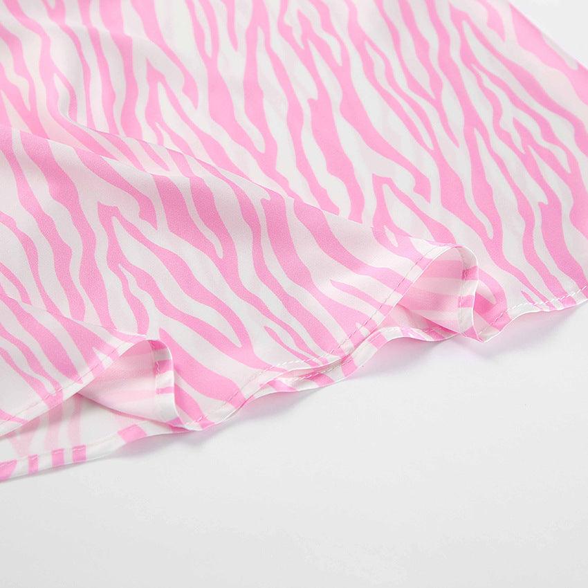 ZEBRA PINK MAXI SKIRT - PRIBO