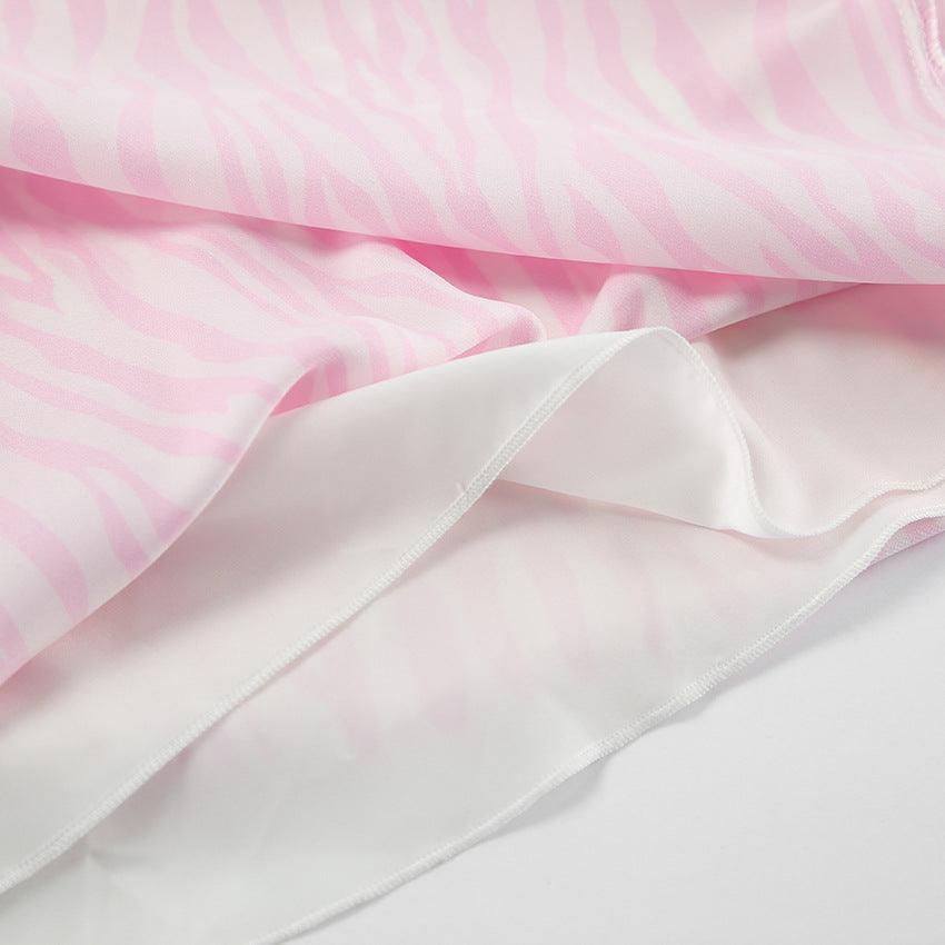 ZEBRA PINK MAXI SKIRT - PRIBO
