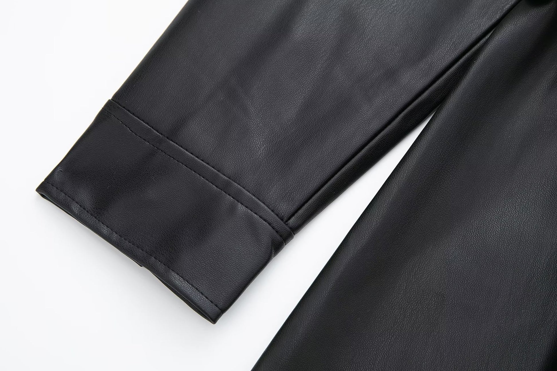 Faux Leather Blazer Dress