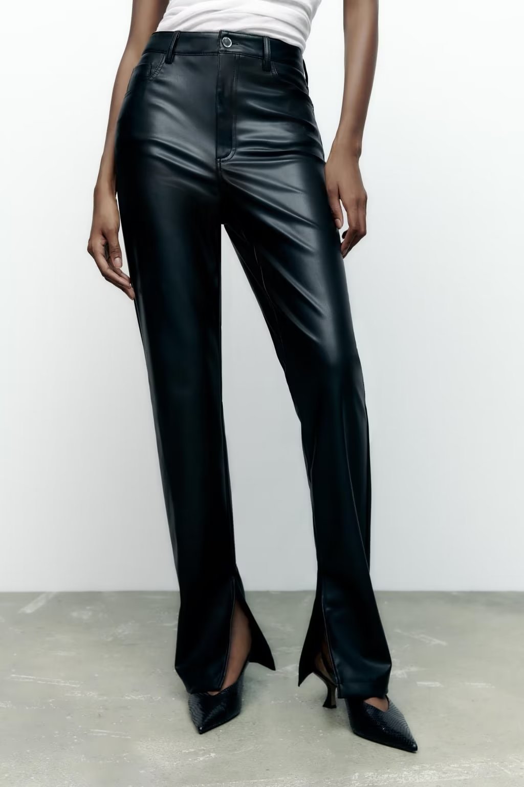 FAUX LEATHER PANT