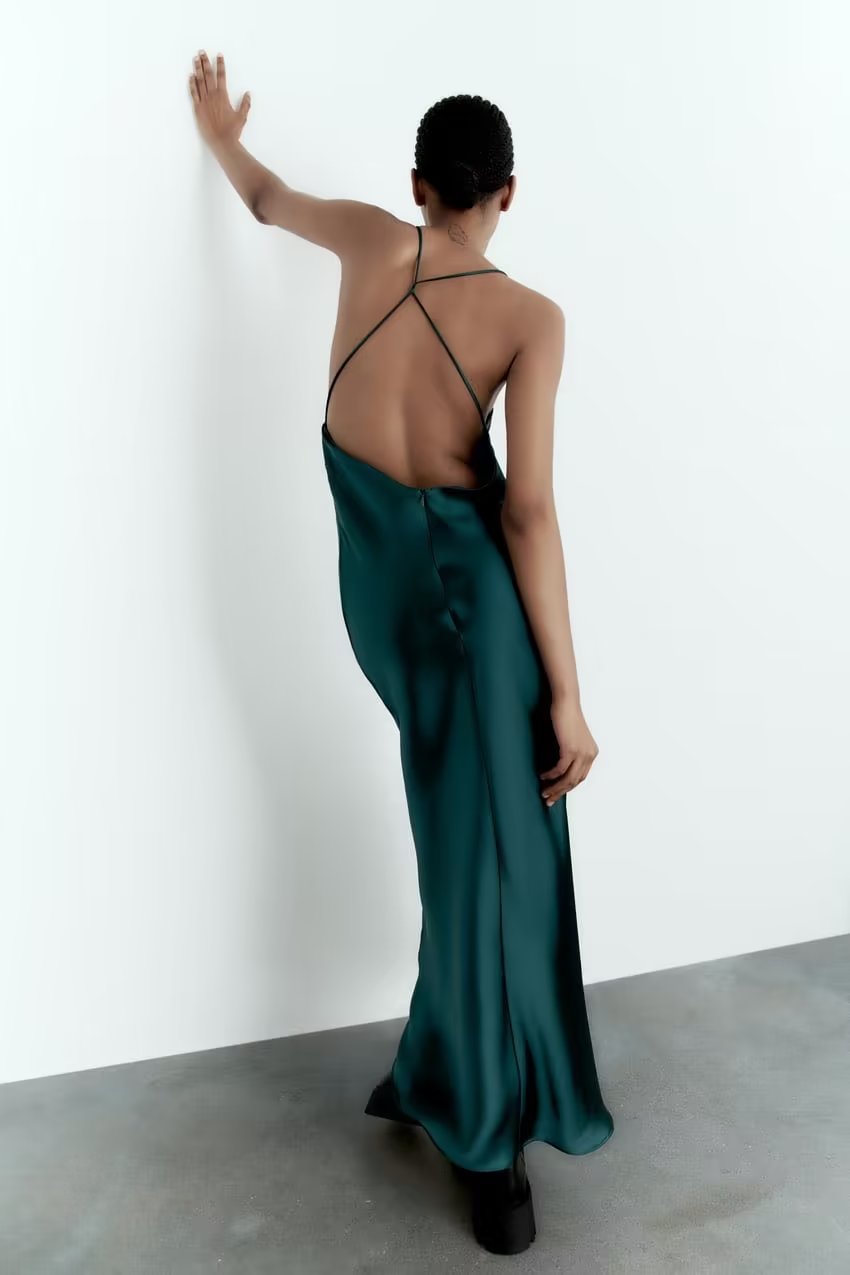 BACKLESS STRAP DRESS