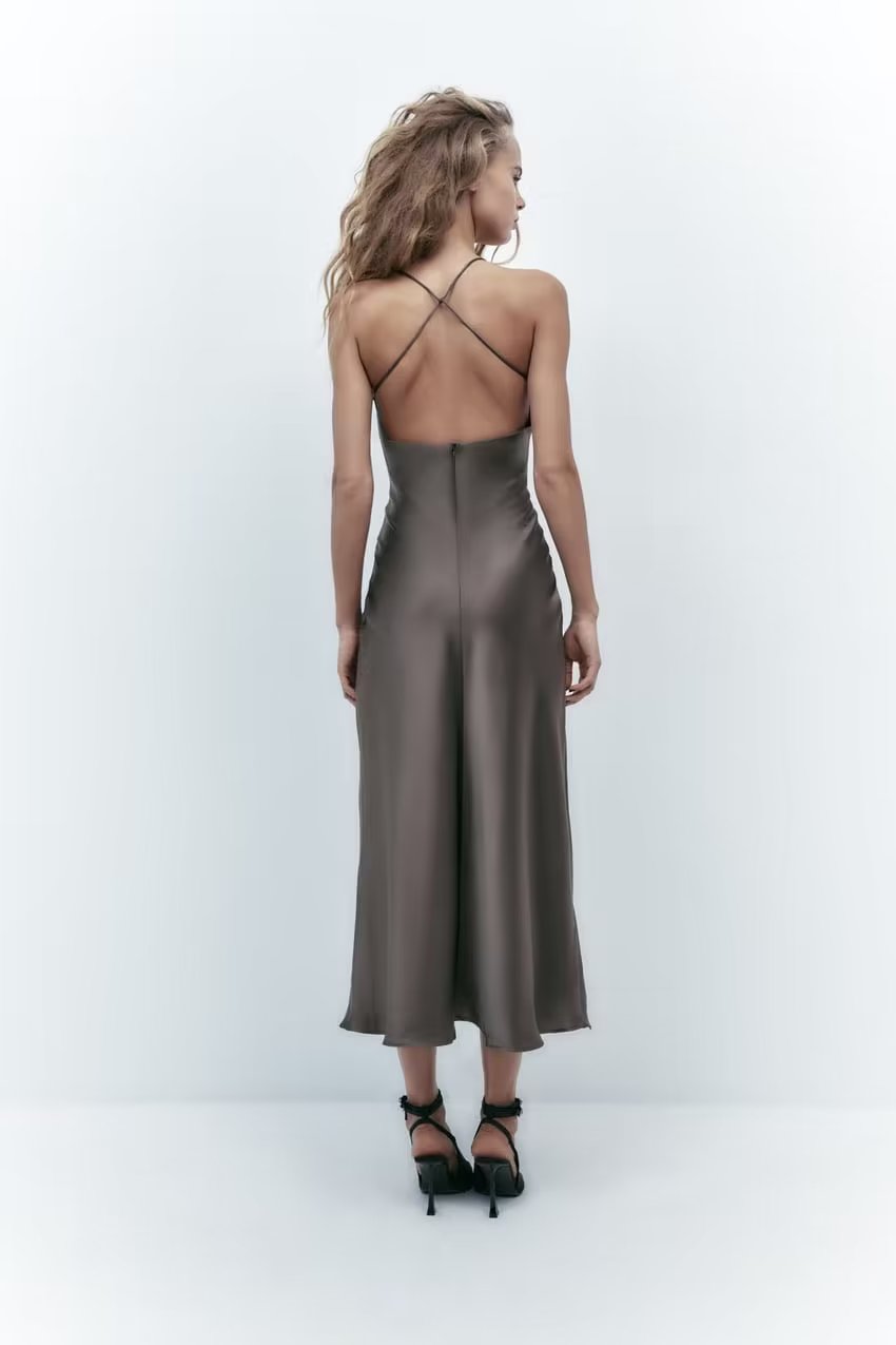 BACKLESS STRAP DRESS