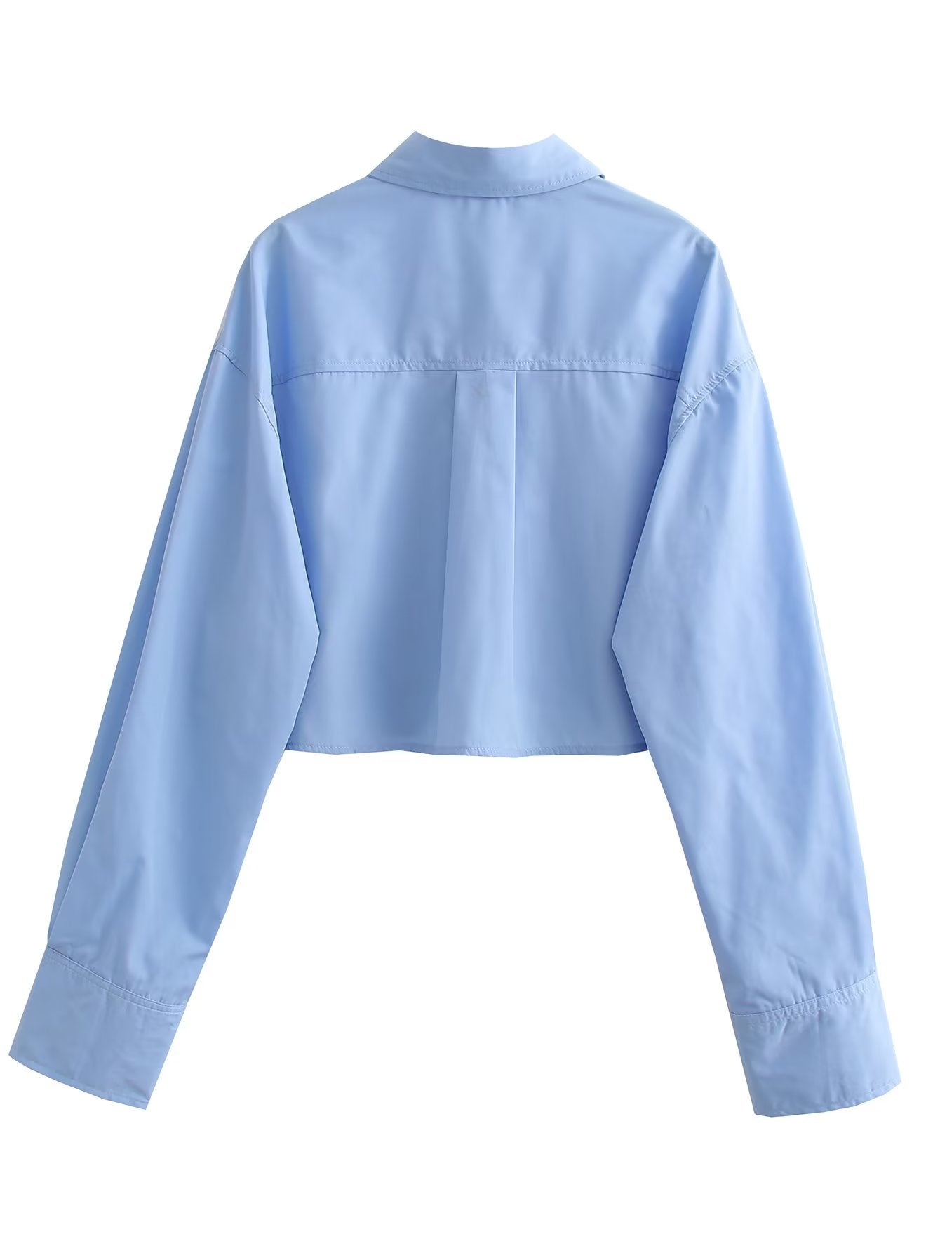 LONG SLEEVE CROP SHIRT