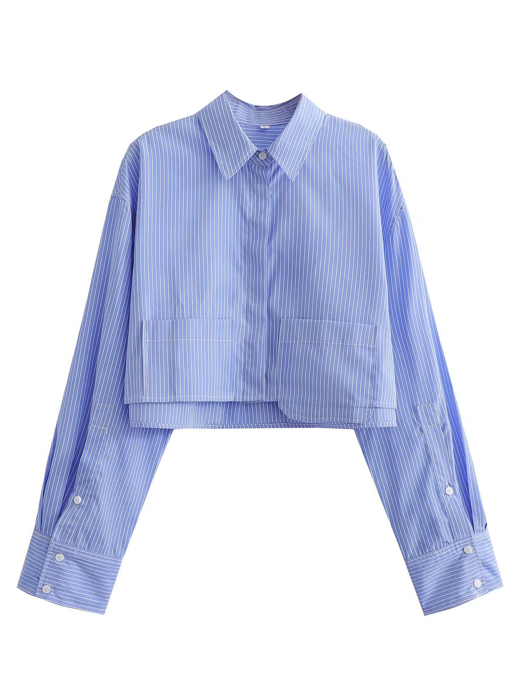 LONG SLEEVE CROP SHIRT