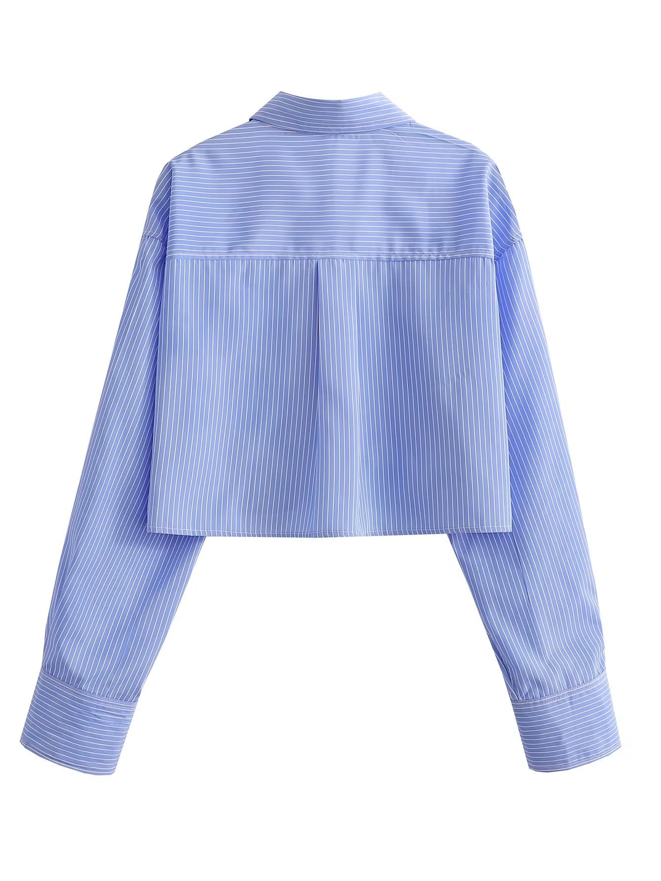 LONG SLEEVE CROP SHIRT