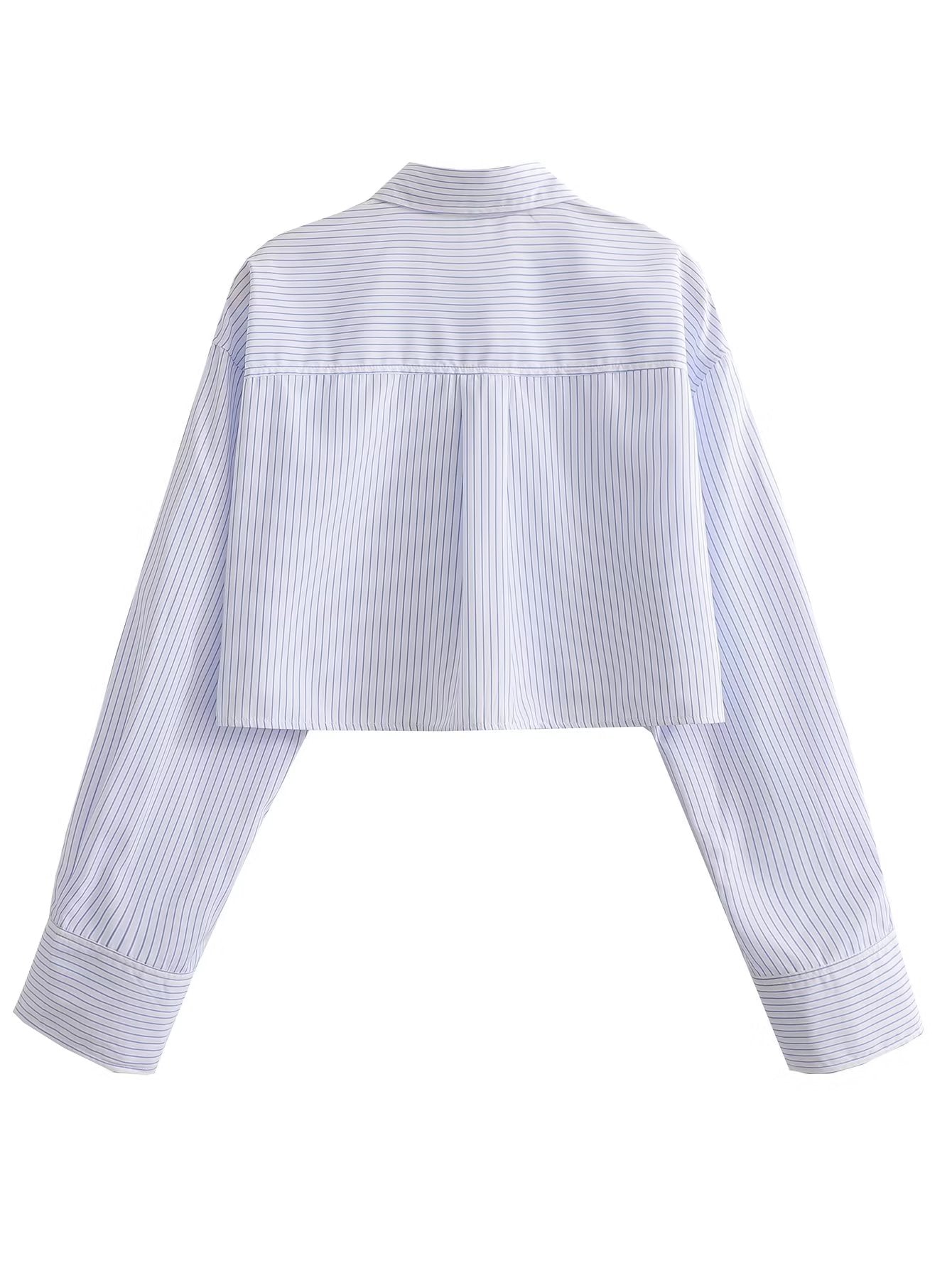 LONG SLEEVE CROP SHIRT