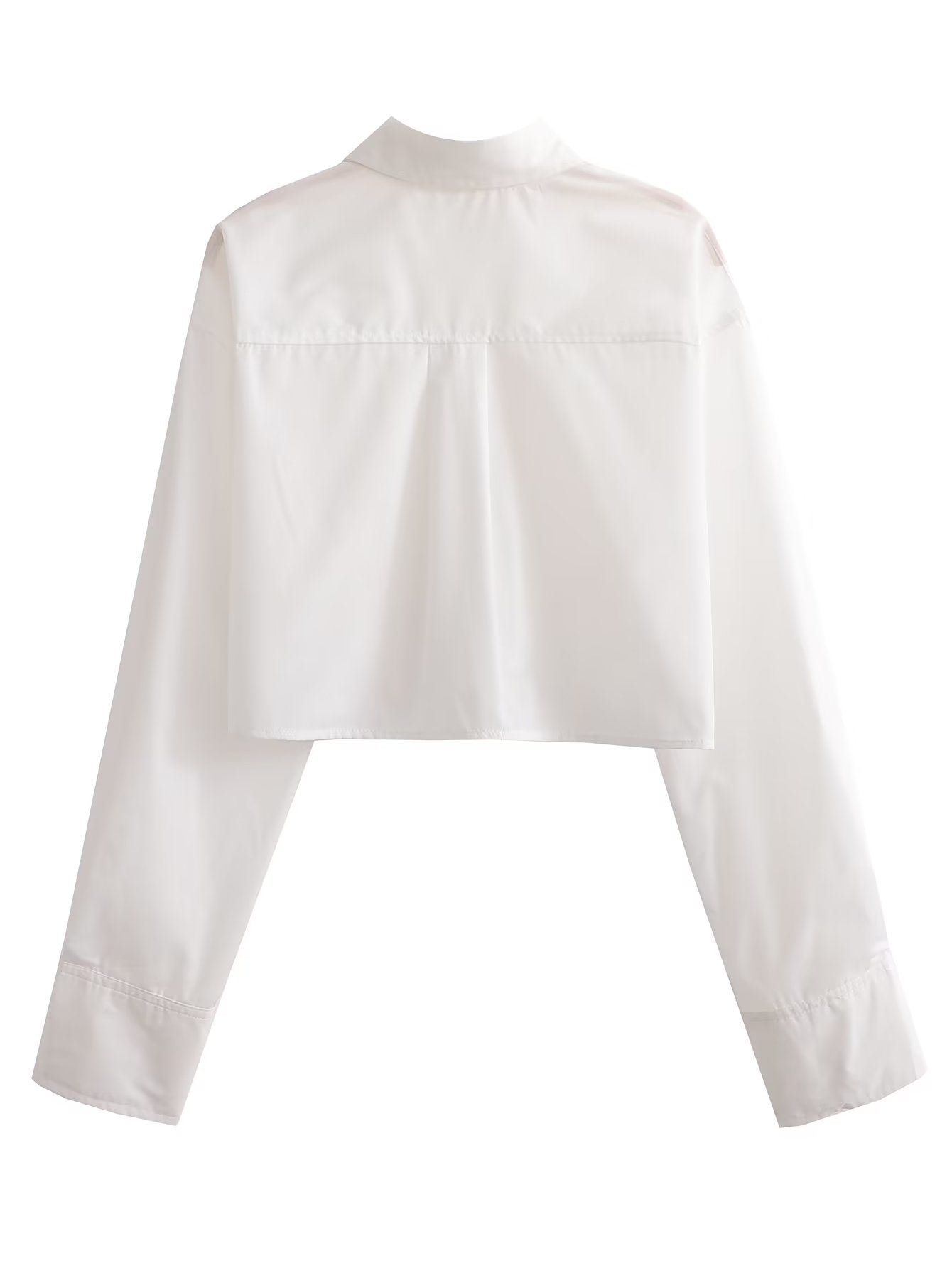 LONG SLEEVE CROP SHIRT