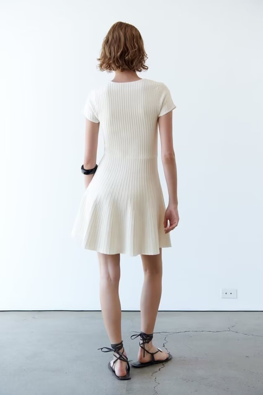 French Dress White Mini Dress