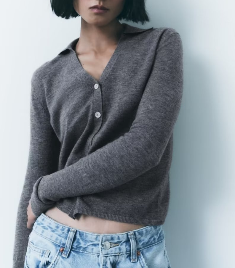 STRAIGHT POLO SWEATER