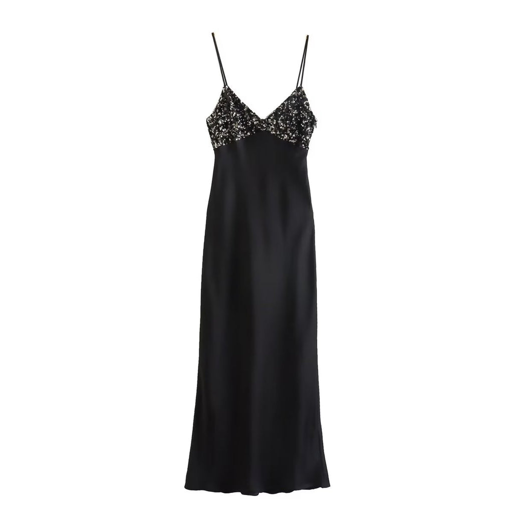 BLACK SPARKLING DRESS
