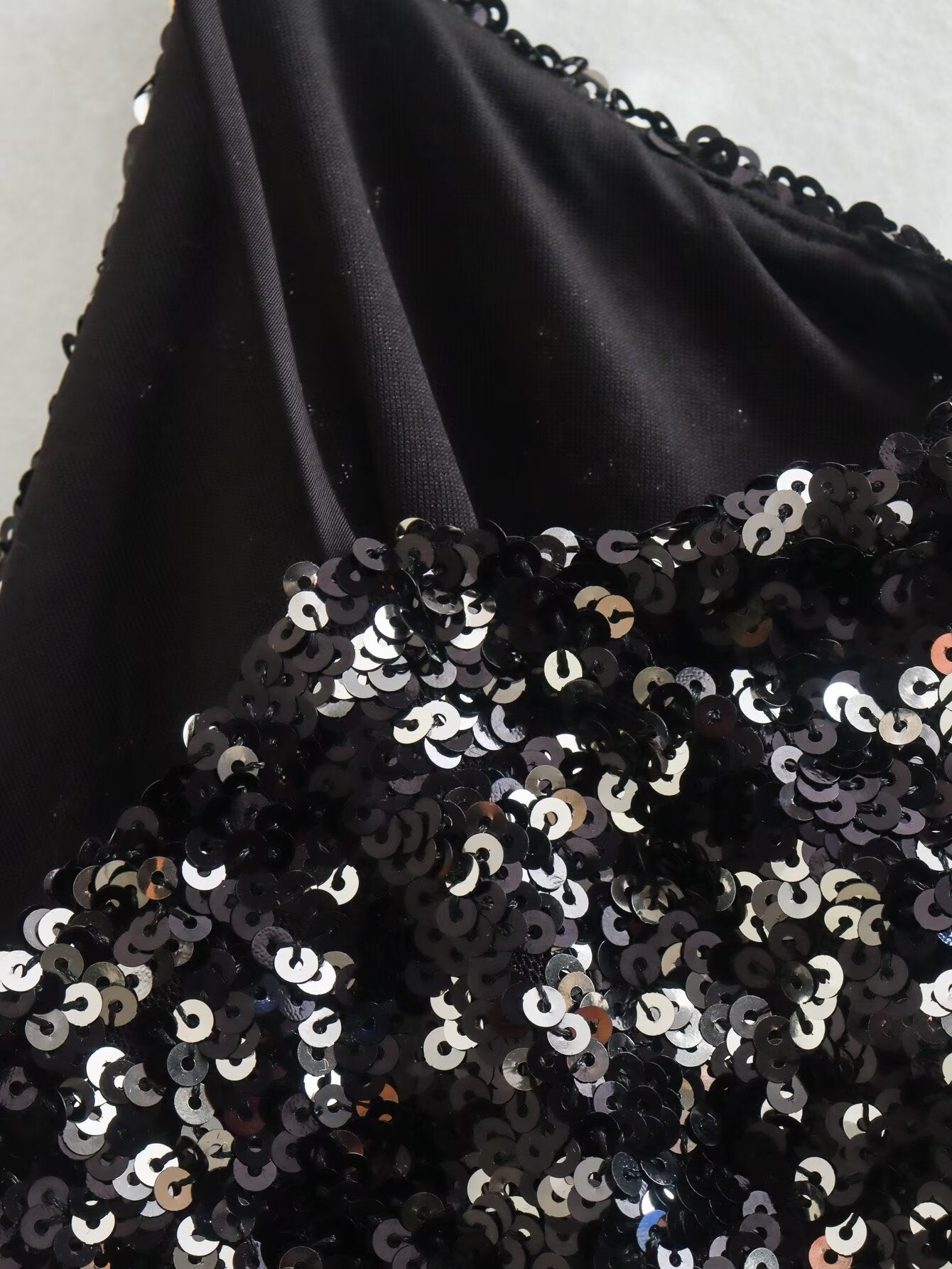 BLACK SPARKLING DRESS