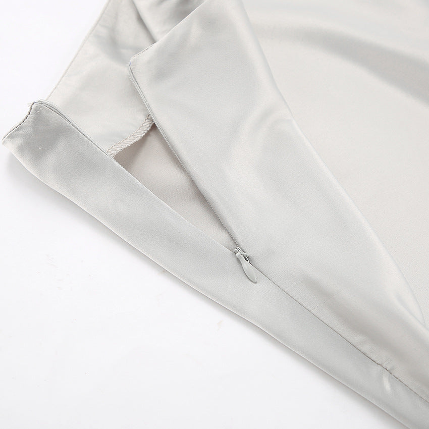 SATIN MAXI SKIRT