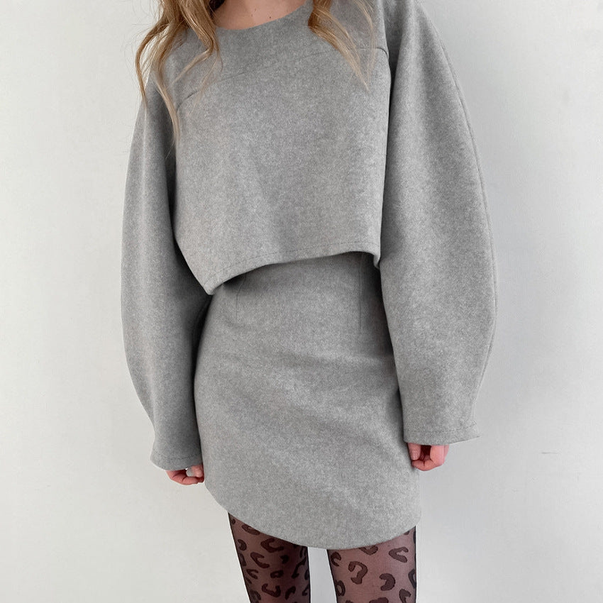 TWO PIECE FRENCH LUXURY GRAY SET