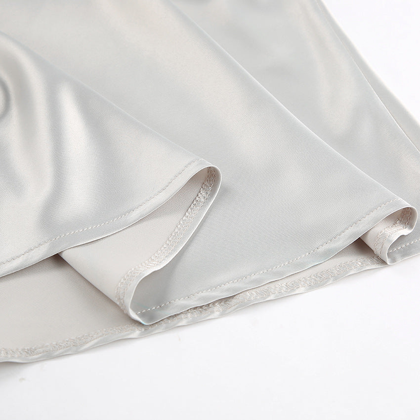 SATIN MAXI SKIRT