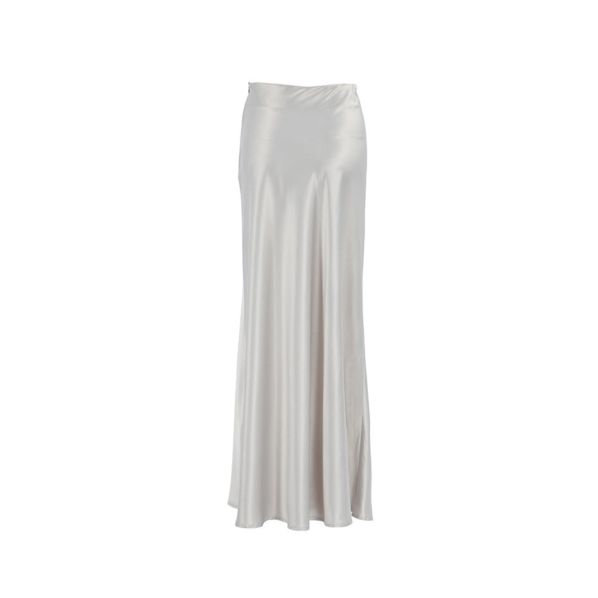 SATIN MAXI SKIRT